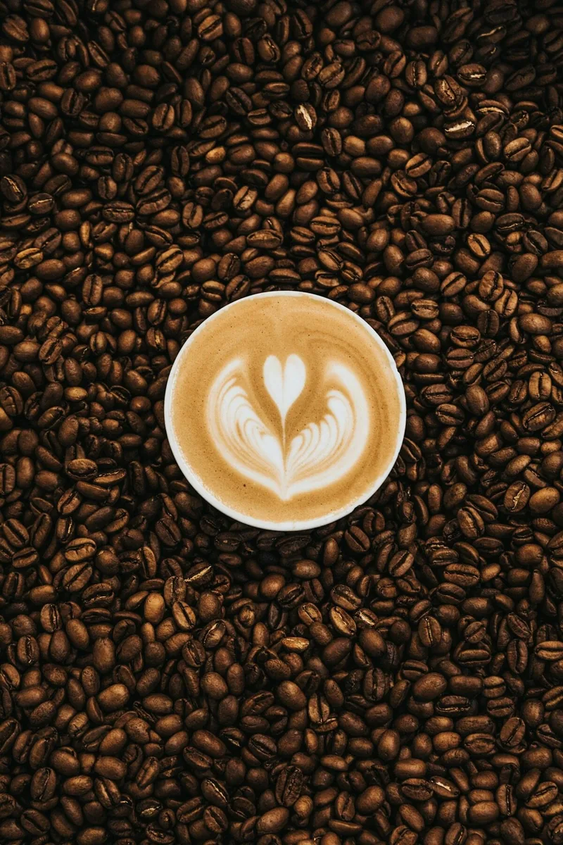 Grano tostado alrededor de una taza